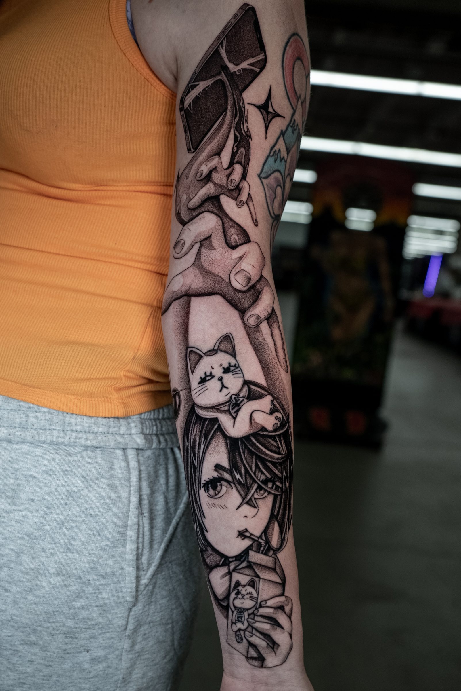 anime tattoo by Kel Otero
