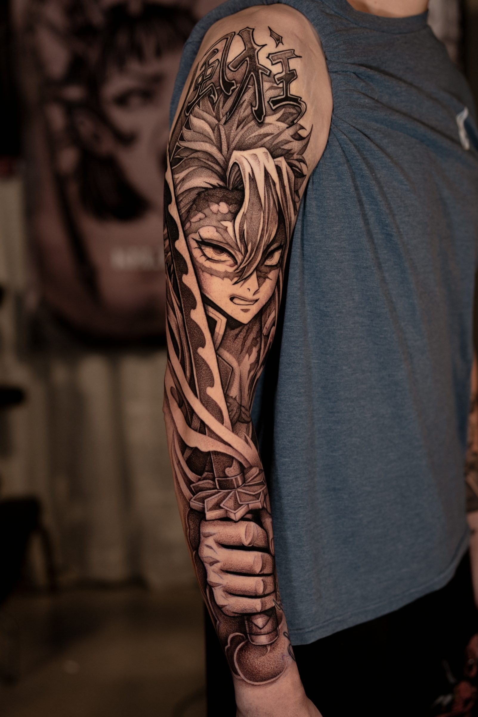 blackwork tattoo by Kel Otero